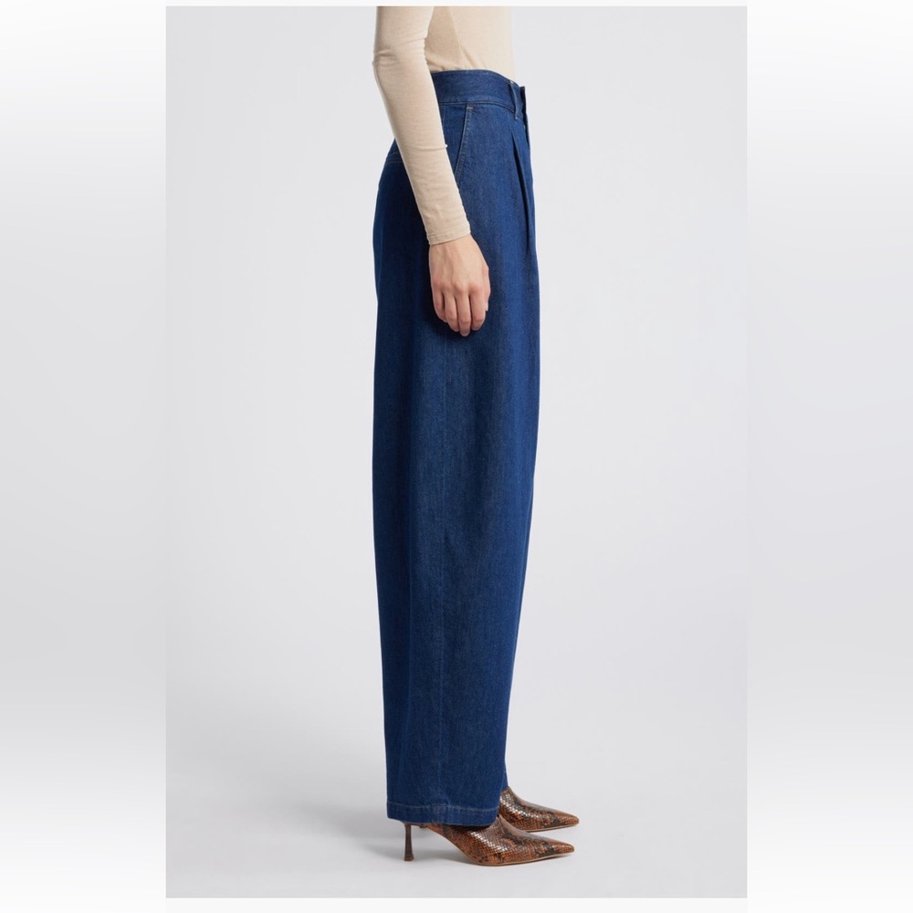 Frame Denim High-Rise Tapered Trouser Jeans Rinse Wash Size 26 NWT - Picture 3 of 8